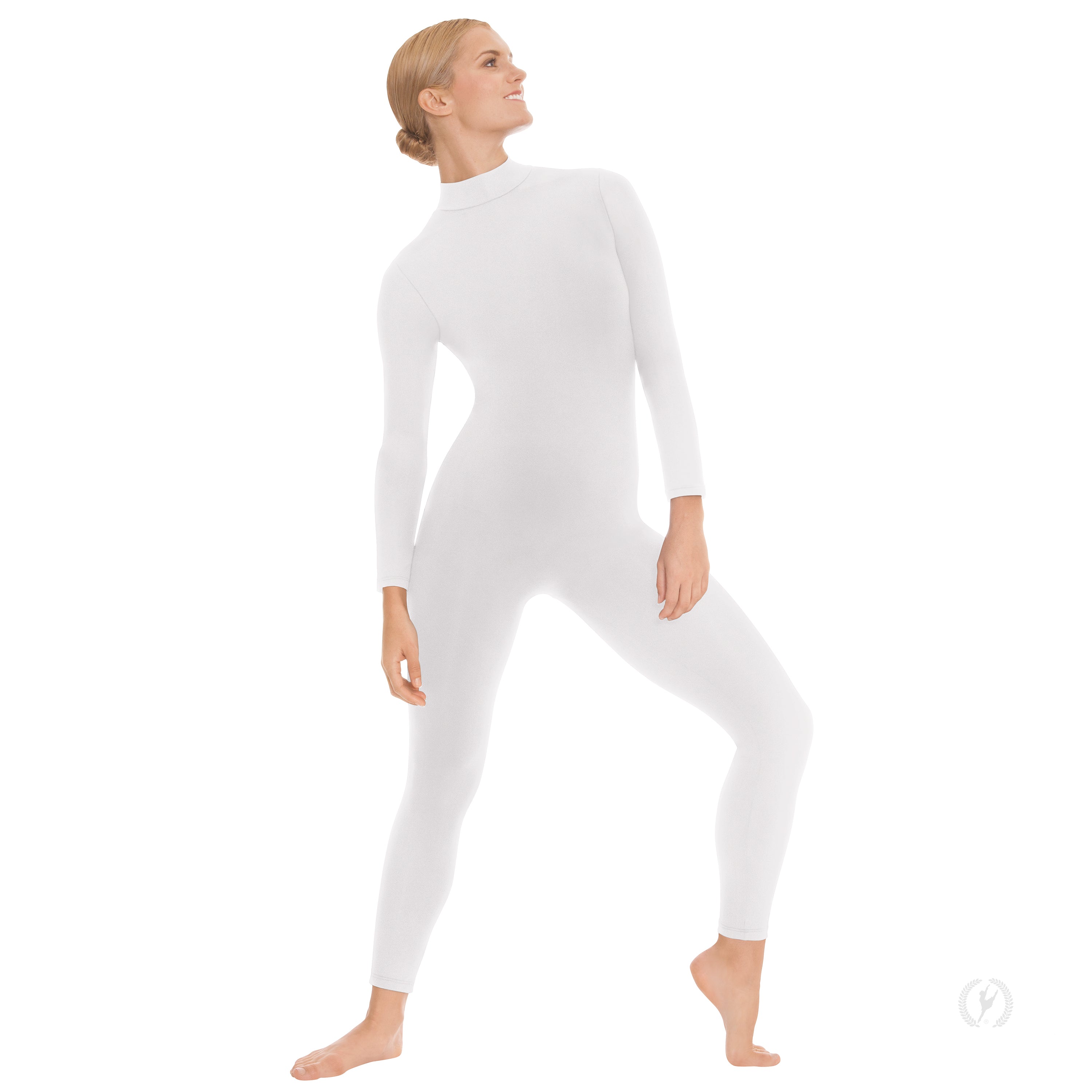Unisex Mock Neck Long Sleeve Tactel Microfiber Unitard - Eurotard 44132