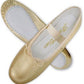 Metallic Silver/Gold Soft Leather Ballet Shoe - Dance Class B702 - Adult Shoe