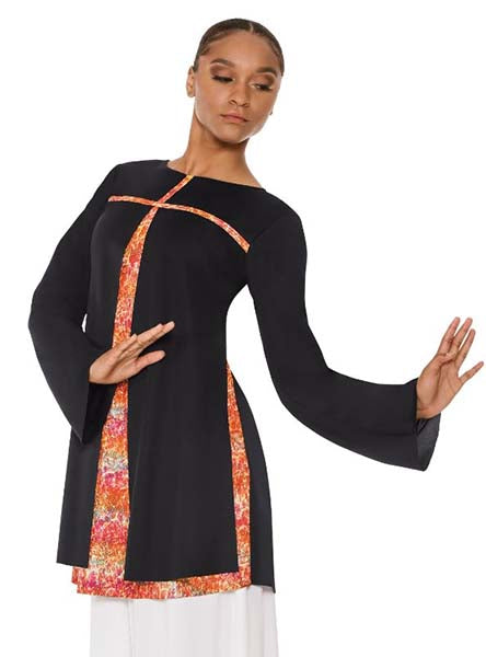 eurotard 52830 fire and rain split layer tunic