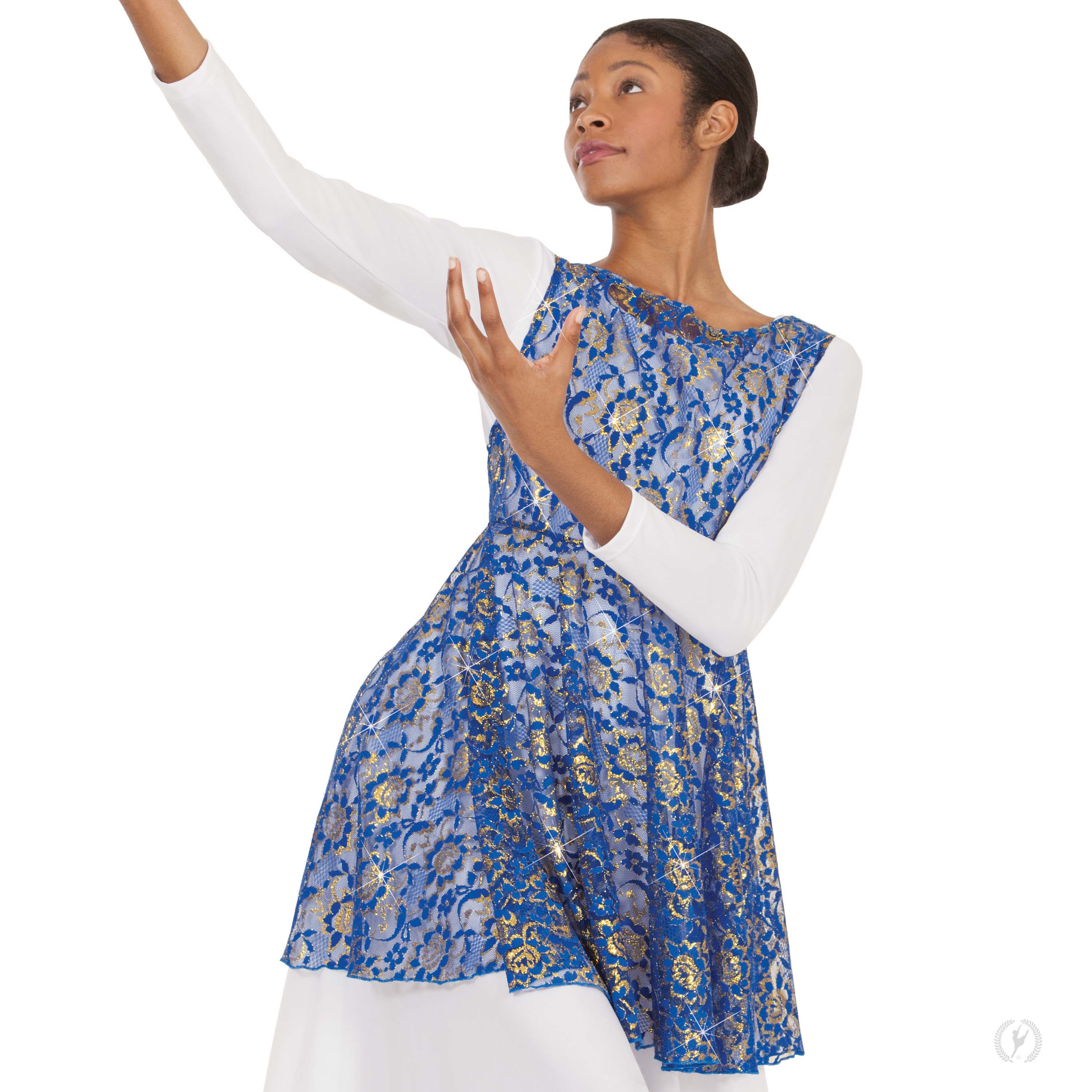 Heavenly Lace Peplum Tunic - Eurotard 65568