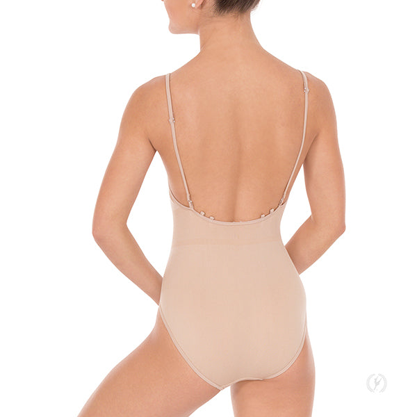 Eurotard 95706 Euroskins Microfiber Camisole Leotard with Clear and Matching Straps