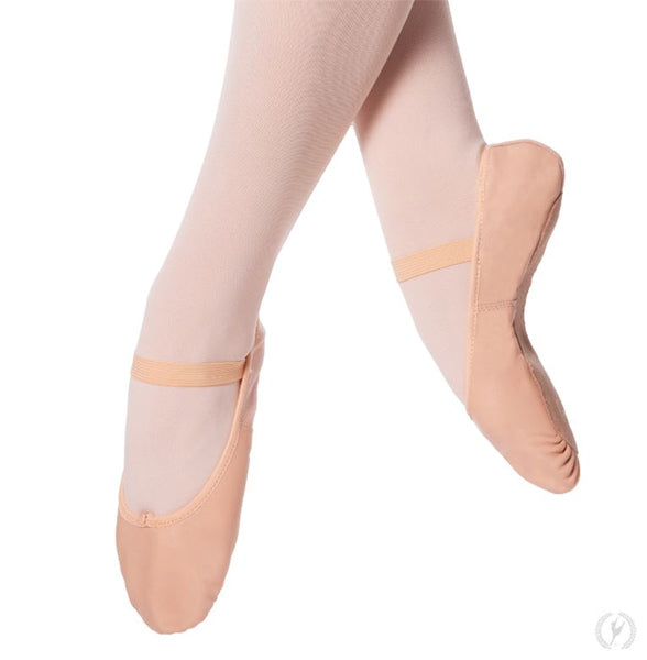 Eurotard A2001A  Adult Full Sole Leather Ballet Slipper Pink color