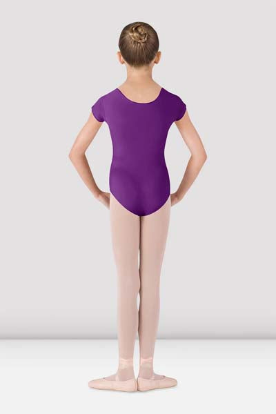 BLOCH CL5602 Girls Dujour Cap Sleeve Leotard Aubergine