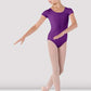 BLOCH CL5602 Girls Dujour Cap Sleeve Leotard Aubergine
