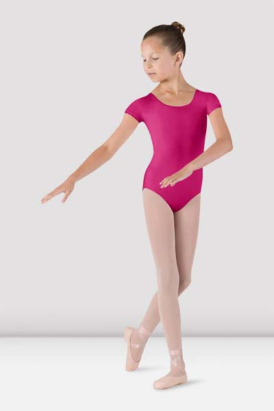 BLOCH CL5602 Girls Dujour Cap Sleeve Leotard Berry