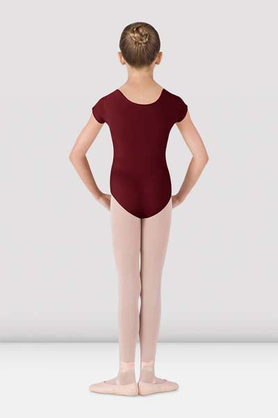 BLOCH CL5602 Girls Dujour Cap Sleeve Leotard Burgundy