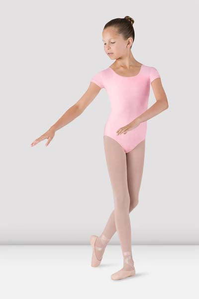 BLOCH CL5602 Girls Dujour Cap Sleeve Leotard Candy Pink