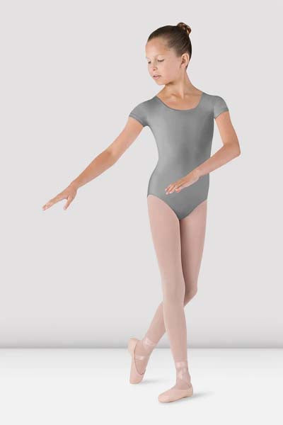 BLOCH CL5602 Girls Dujour Cap Sleeve Leotard Grey