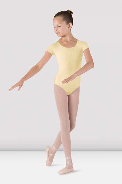       BLOCH CL5602 Girls Dujour Cap Sleeve Leotard Sunshine