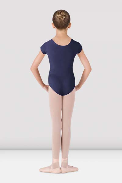 BLOCH CL5602 Girls Dujour Cap Sleeve Leotard Navy