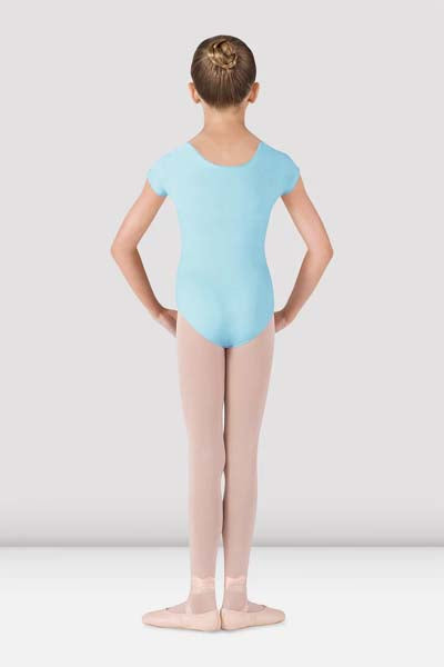 BLOCH CL5602 Girls Dujour Cap Sleeve Leotard Pastel Blue