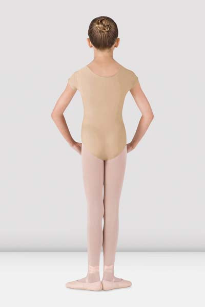 BLOCH CL5602 Girls Dujour Cap Sleeve Leotard Sand