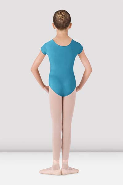       BLOCH CL5602 Girls Dujour Cap Sleeve Leotard Turquoise