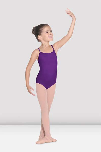 BLOCH CL5607 Girls Parem Camisole Leotard Aubergine