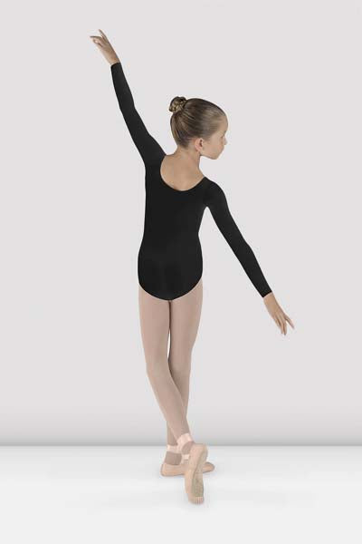 BLOCH CL5609 Girls Meglio Long Sleeve Leotard Black