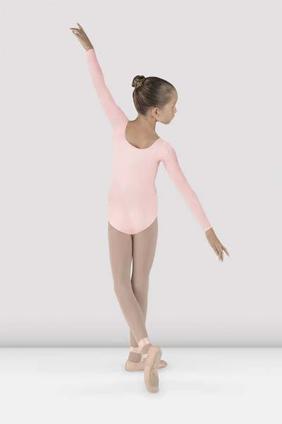 BLOCH CL5609 Girls Meglio Long Sleeve Leotard Light Pink