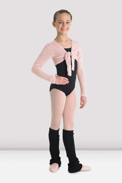 BLOCH CZ0989 Girls Hazel Tie Front Shrug Light Pink
