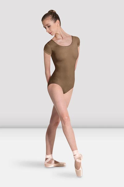 BLOCH L5602 Ladies Betri Cap Sleeve Leotard Almond