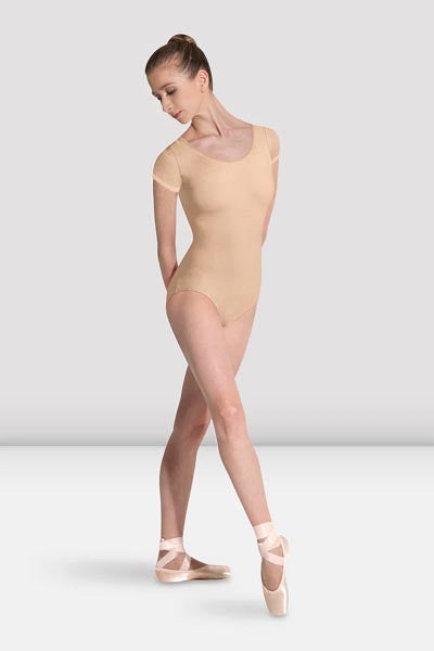 BLOCH L5602 Ladies Betri Cap Sleeve Leotard Sand