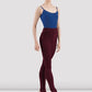 BLOCH P0928 Ladies Marcie Warm Up Roll Over Pant Burgundy