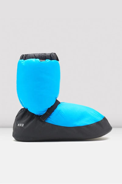Bloch IM009K Child Warm Up Booties fluorescent blue swatch
