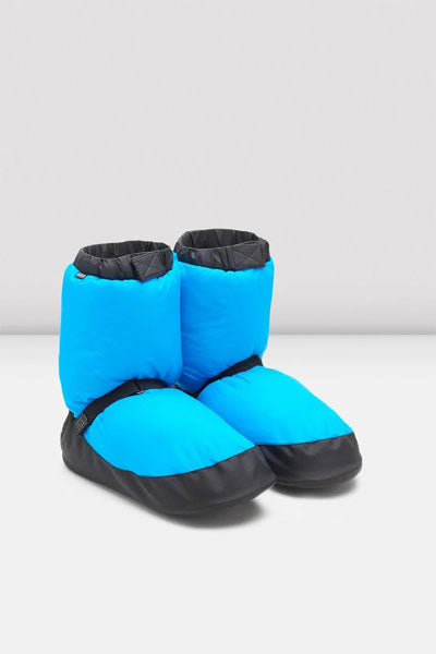 Bloch IM009K Child Warm Up Booties fluorescent blue swatch
