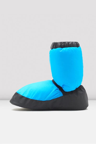 Bloch IM009K Child Warm Up Booties fluorescent blue swatch