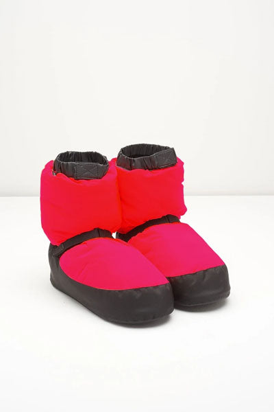 Bloch IM009K Child Warm Up Booties fluorescent pink swatch