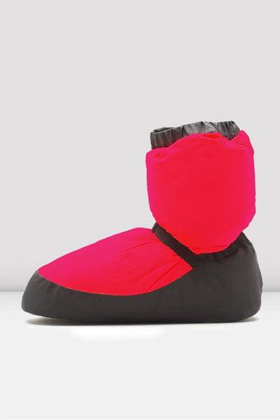Bloch IM009K Child Warm Up Booties fluorescent pink swatch