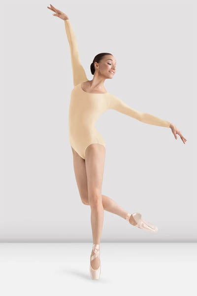 Bloch L5609 Ladies Lepsi Long Sleeve Leotard Sand color