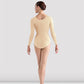 Bloch L5609 Ladies Lepsi Long Sleeve Leotard Sand color back side