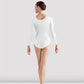 Bloch L5609 Ladies Lepsi Long Sleeve Leotard White color back side