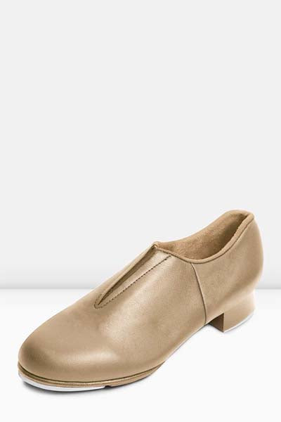 Bloch S0389L Ladies Tap-Flex Slip-on Tap Shoes tan color