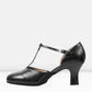 Bloch S0390L Ladies Splitflex T-Strap 2.5 Inch Heel Character Shoes left side
