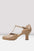 Bloch S0390L Ladies Splitflex T-Strap 2.5 Inch Heel Character Shoes tan color left side
