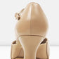 Bloch S0390L Ladies Splitflex T-Strap 2.5 Inch Heel Character Shoes tan color back side