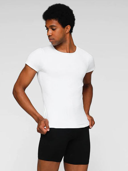 Body Wrappers-M400 Prowear Fitted Short Sleeved Shirt-Mens White