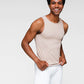 Body Wrappers-M407 Prowear High Neck Tank Mens Nude