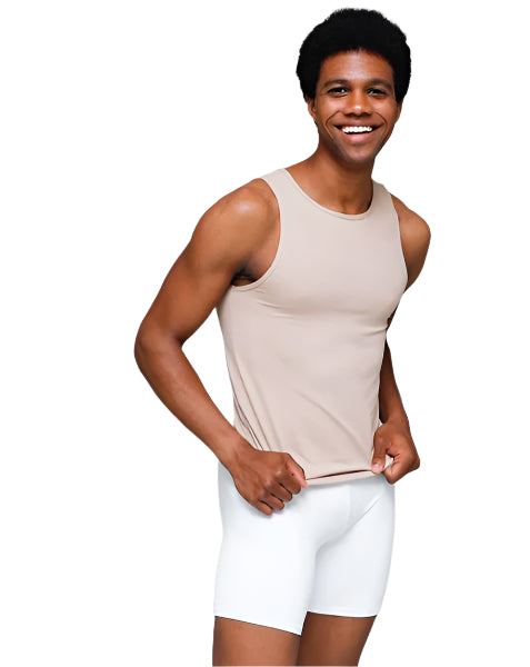 Body Wrappers-M407 Prowear High Neck Tank Mens Nude