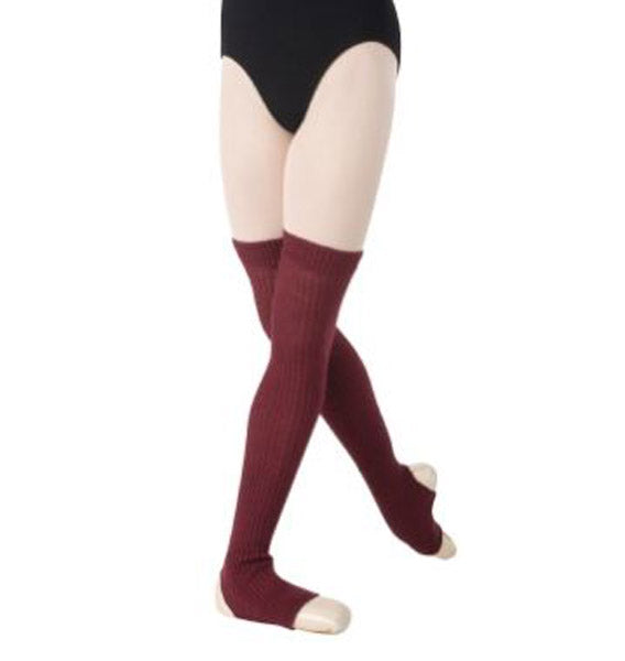 Body Wrappers BW194 27'' Stirup Legwarmers Burgundy