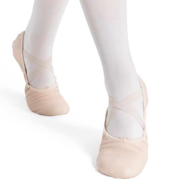 capezio 2027 juliet split sole leather ballet shoe child