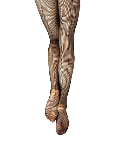 Capezio-3408C Studio Basics Fishnet Tight Seams Girls Black (3 Pack)