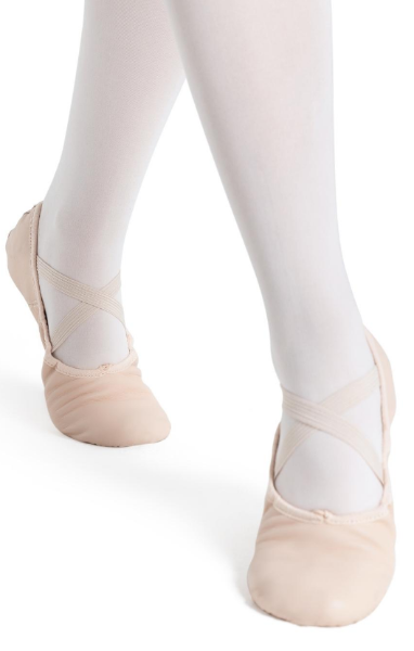 capezio 2027 juliet split sole leather ballet shoe