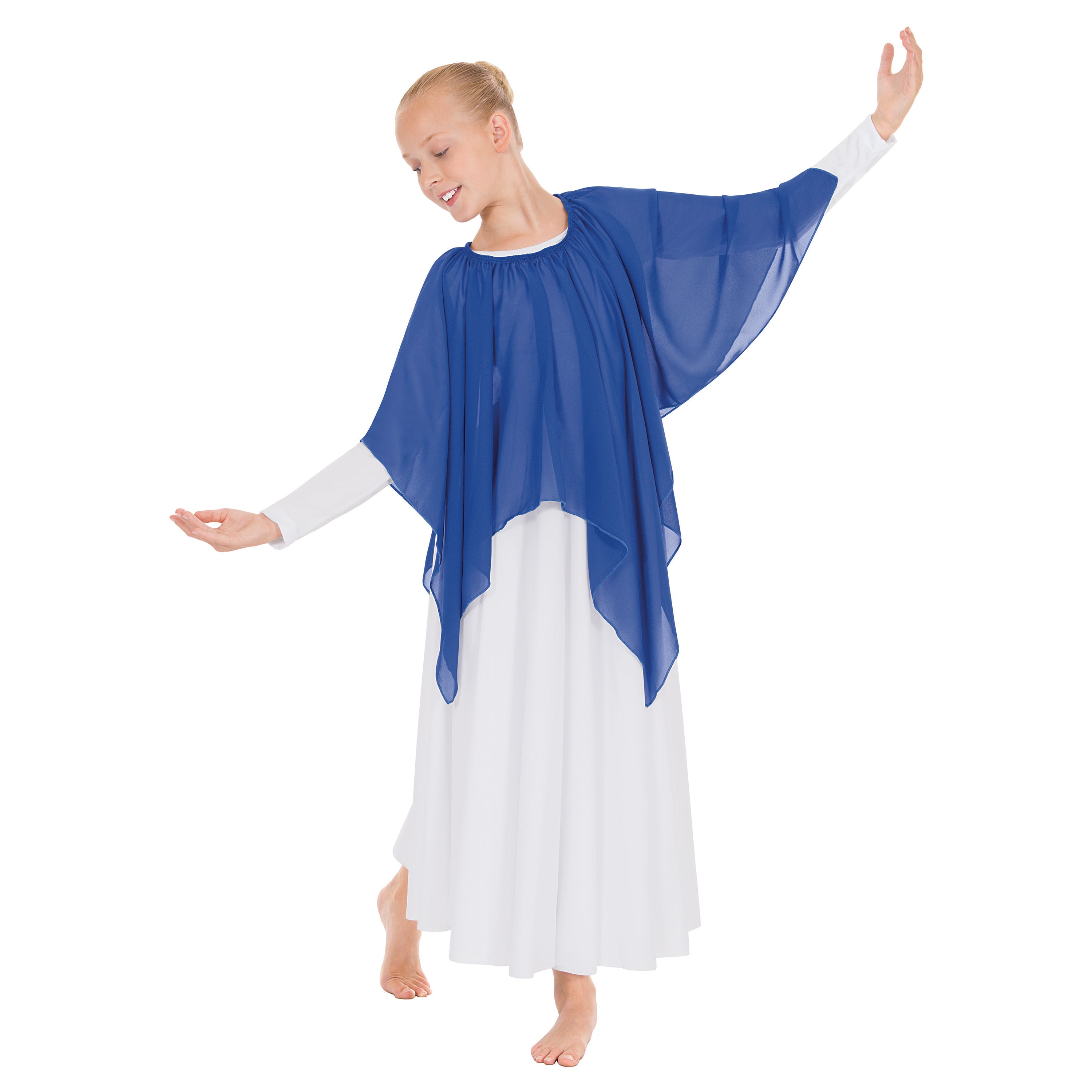 Eurotard 39768C Child Chiffon Single Layer Handkerchief Skirt