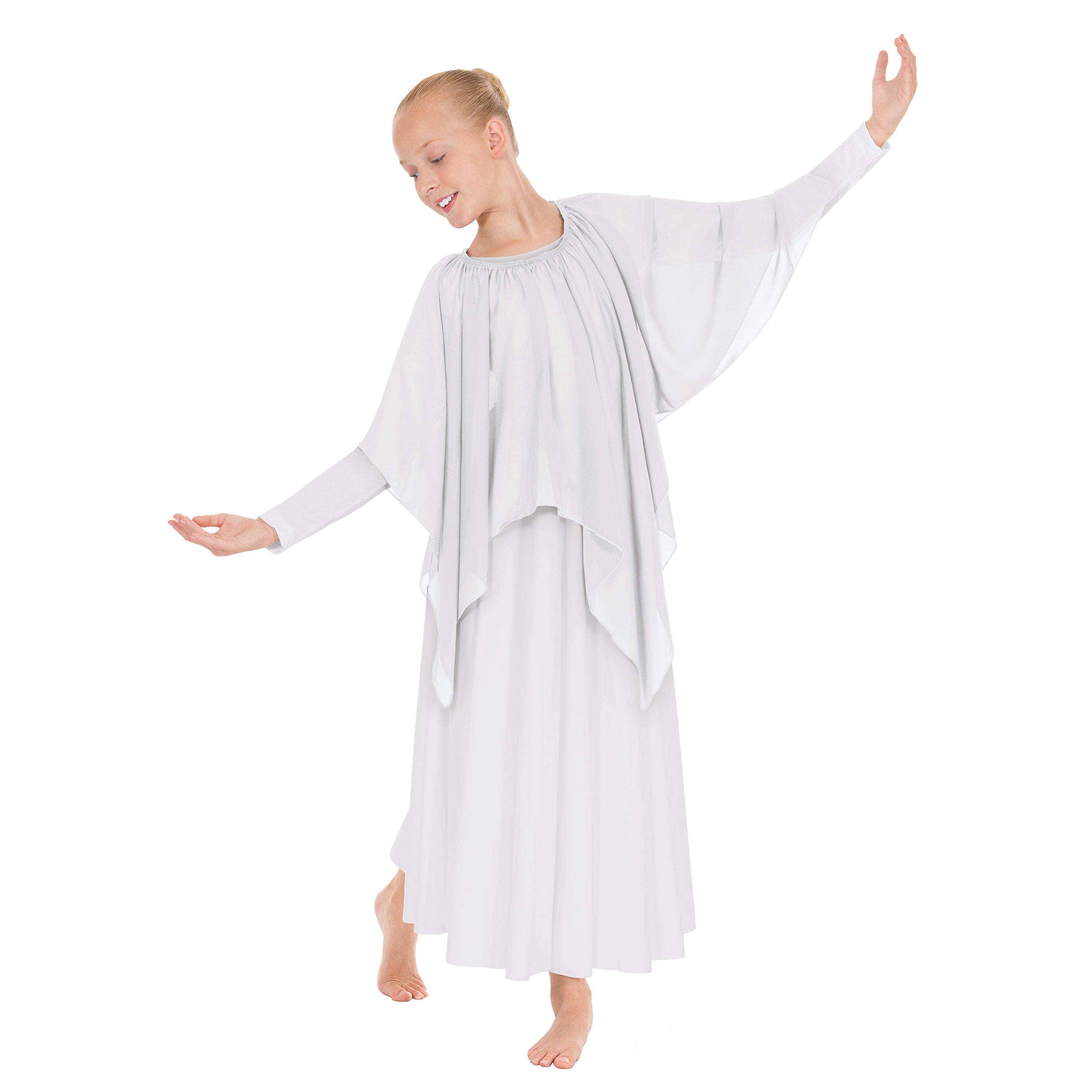 Eurotard 39768C Child Chiffon Single Layer Handkerchief Skirt