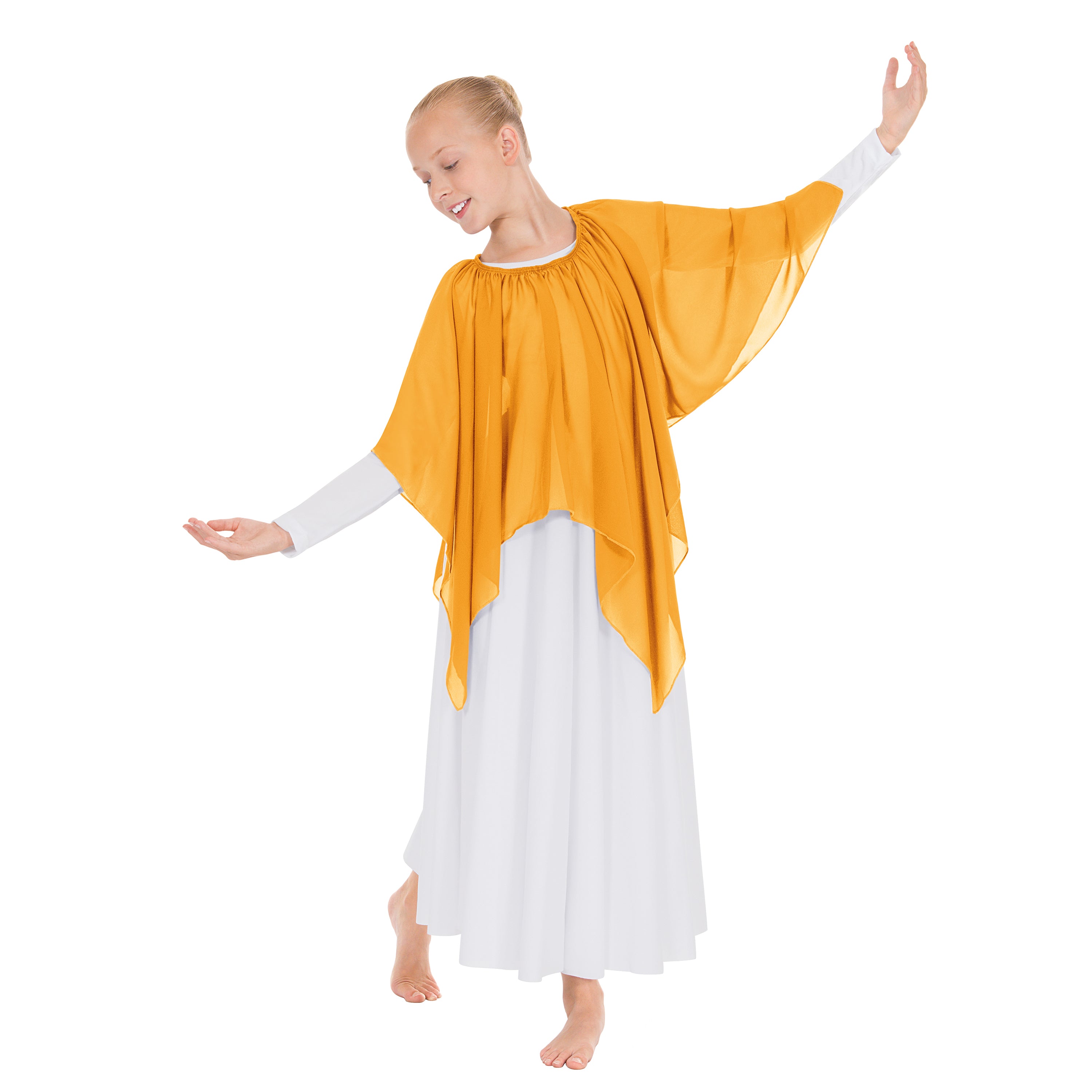 Eurotard 39768C Child Chiffon Single Layer Handkerchief Skirt