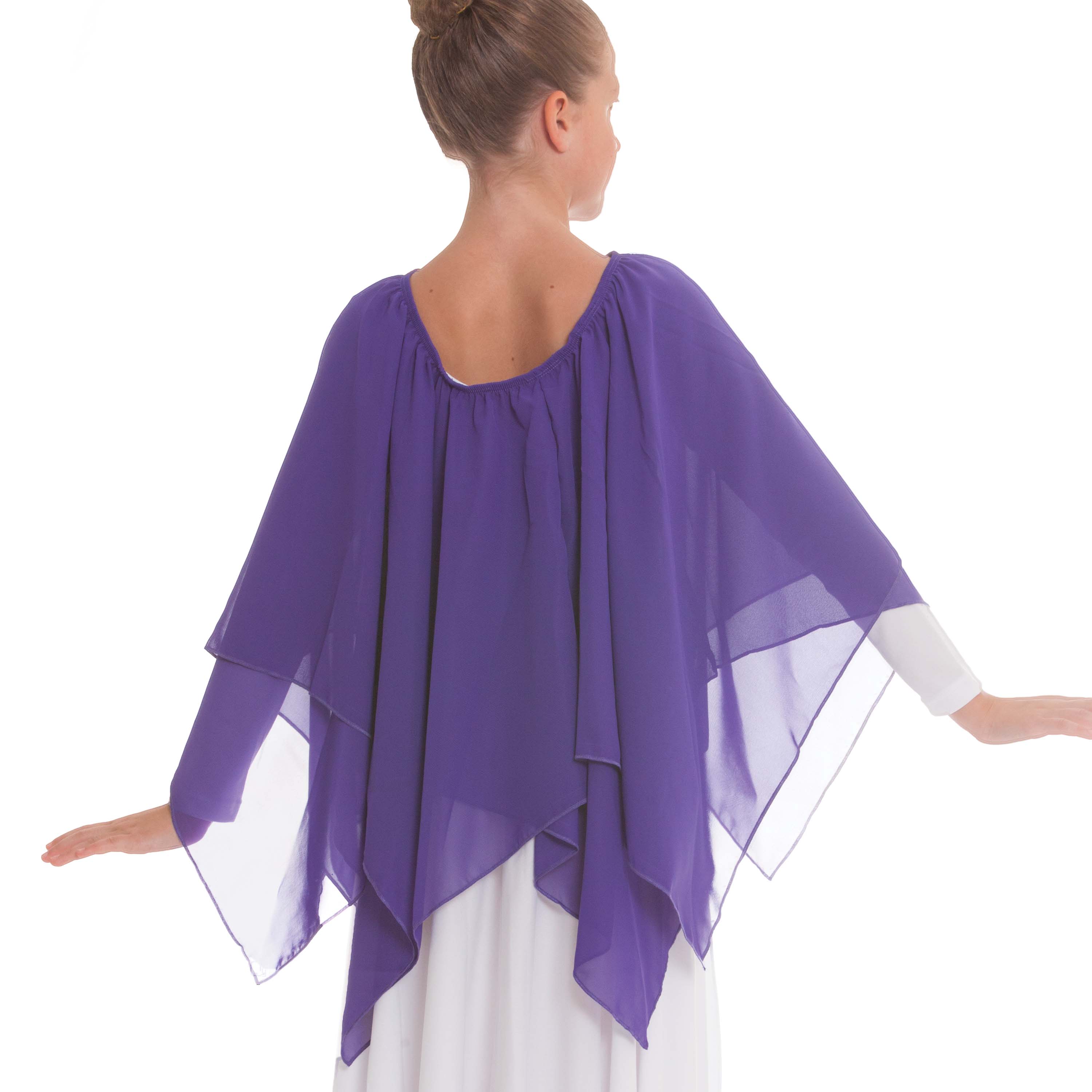 Eurotard 39769C Child Chiffon Double Handkerchief Skirt