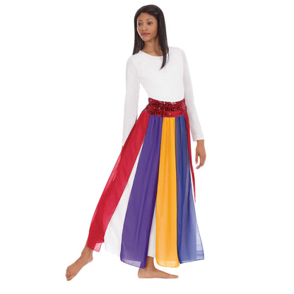 Eurotard 39808 Adult Multi-Color Streamer Skirt