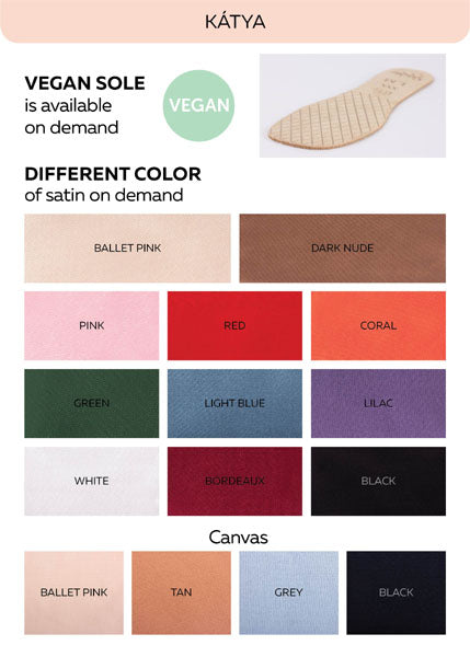 Grishko Katya, Canvas, Ballet tan shoes color selection