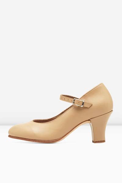 Bloch s0306l ladies cabaret 2.5'' heel character shoe tan